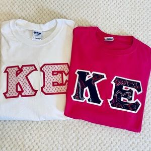 Kappa Epsilon Pharmacy Bundle of 2 Letter T-Shirts